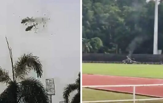 برخورد دو بالگرد نظامی در مالزی ۱۰ کشته برجای گذاشت